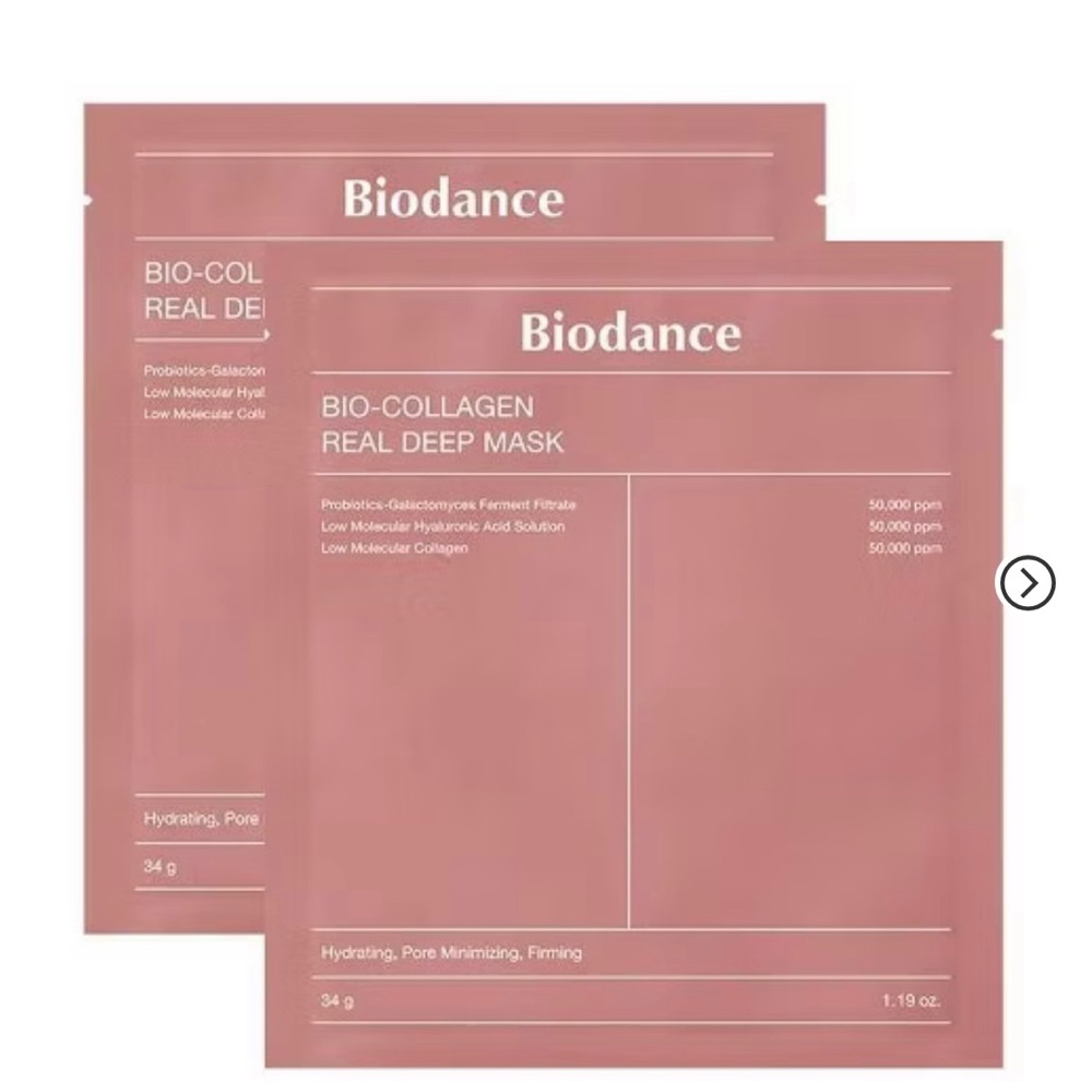 Set of two Pink Bio-Collagen Real Deep Mask!